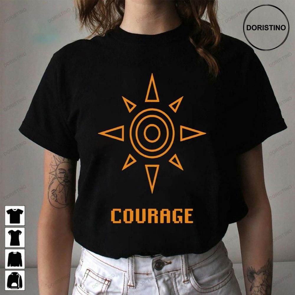 Graphic Fantasy Digimon Anime Crest Of Courage Design Trending Style